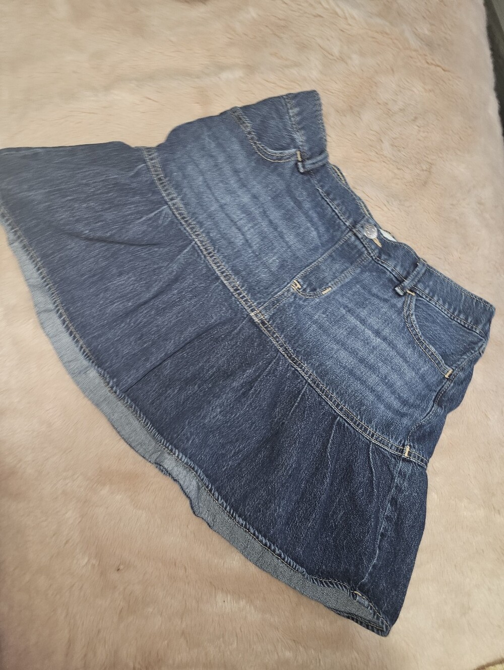 Abercrombie girls Dark Blue Denim Circle Skirt